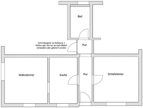 Grundriss Wohnung 2